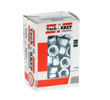 Гайка самоконтрящаяся М8 DIN 985 оцинк. (уп.100шт) Tech-Krep/Zitar 105254