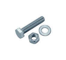 Болт с шестигранной головкой М8х50 DIN 933 + гайка + шайба оцинк. (уп.4шт) Tech-Krep/Zitar 114053