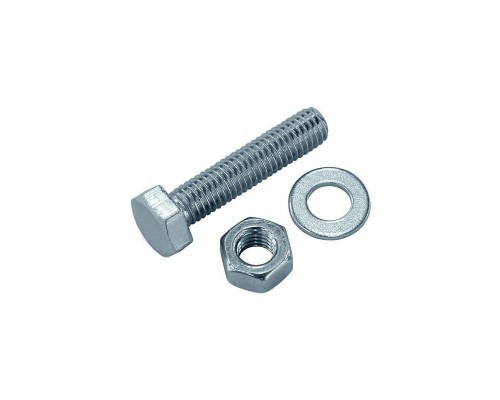 Болт с шестигранной головкой М8х50 DIN 933 + гайка + шайба оцинк. (уп.4шт) Tech-Krep/Zitar 114053