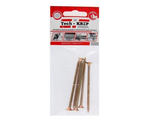 Саморез ШУж 5.0х80 потайной головкой (уп.5шт) Tech-Krep/Zitar 102514