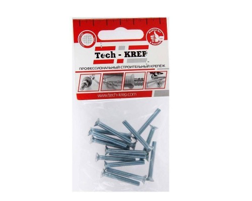 Винт с потайной головкой М4х20 DIN 965 оцинк. (уп.14шт) Tech-Krep/Zitar 126587
