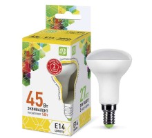 Лампа светодиодная LED-R50-standard 5Вт 3000К тепл. бел. E14 450лм 160-260В ASD 4690612001531