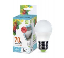 Лампа светодиодная LED-Шар-standard 7.5Вт шар 4000К нейтр. бел. E27 675лм 160-260В ASD 4690612003993