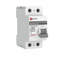 Выключатель дифференциального тока (УЗО) 2п 32А 30мА тип AC ВД-100 (электромех.) PROxima EKF elcb-2-32-30-em-pro