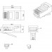 Разъем RJ45 8P8C кат.5E UTP PLUG-8P8C-U-C5-100 для ож и мж кабеля Hyperline 49377