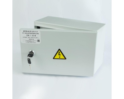 Ящик с понижающим трансформатором ЯТП 0.25 220/36В (3 авт. выкл.) IP54 Кострома ОС0000016261
