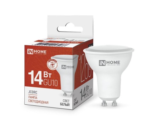 Лампа светодиодная LED-JCDRC-VC 14Вт 230В GU10 4000К 1260лм IN HOME 4690612047966