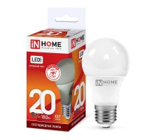 Лампа светодиодная LED-A60-VC 20Вт грушевидная 230В E27 6500К 1900лм IN HOME 4690612020310