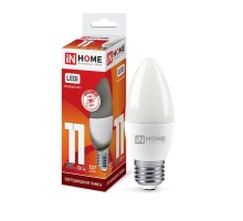 Лампа светодиодная LED-СВЕЧА-VC 11Вт свеча 230В E27 6500К 1050лм IN HOME 4690612024868