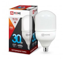 Лампа светодиодная LED-HP-PRO 30Вт 4000К нейтр. бел. E27 2850лм 230В IN HOME 4690612031071