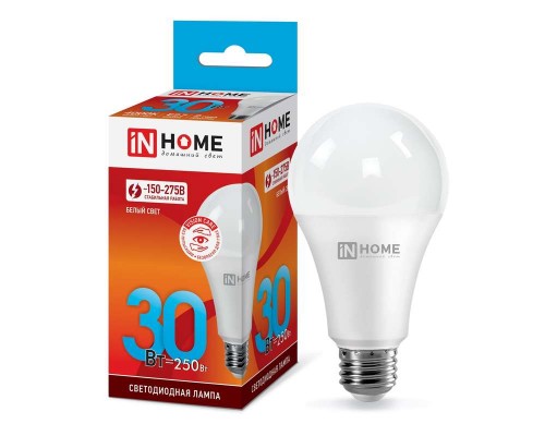 Лампа светодиодная LED-A70-VC 30Вт 4000К нейтр. бел. E27 2850лм 230В IN HOME 4690612024141