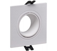 Светильник 4101 встраиваемый MR16 квадрат пласт. бел. IEK LT-UVB0-4101-GU05-1-K01