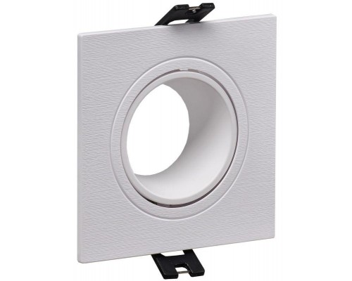 Светильник 4101 встраиваемый MR16 квадрат пласт. бел. IEK LT-UVB0-4101-GU05-1-K01