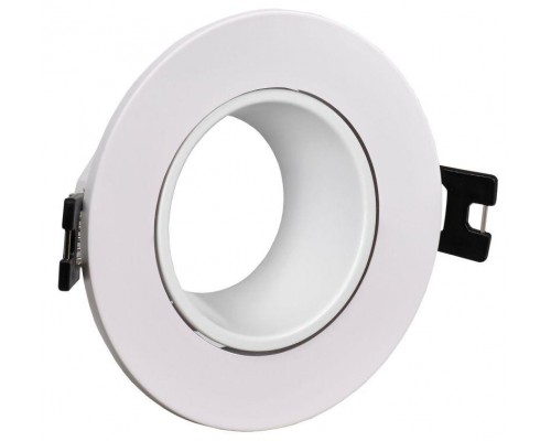 Светильник 4104 встраиваемый MR16 круг пласт. бел. IEK LT-UVB0-4104-GU05-1-K01