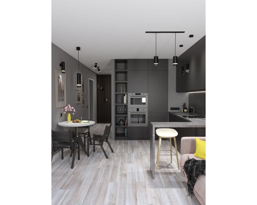 Светильник 4017 GX53 потолочный накладной черн./хром IEK LT-UPB0-4017-GX53-1-K56