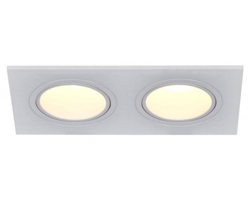 Светильник 4102 встраиваемый 2хMR16 квадрат пласт. бел. IEK LT-UVB0-4102-GU05-2-K01