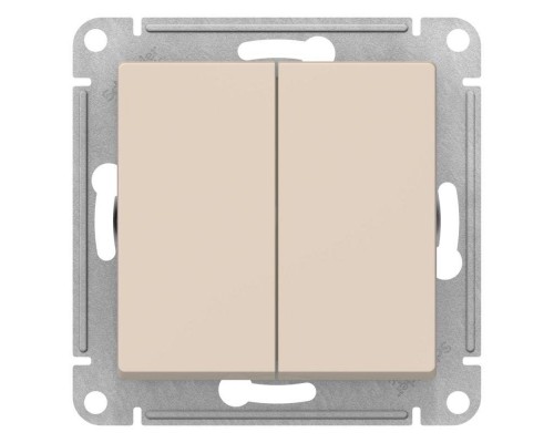 Переключатель перекрестный 2-кл. AtlasDesign 2хсх.7 10АХ механизм беж. SE ATN000273