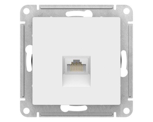 Розетка компьютерная AtlasDesign RJ45 кат.5E механизм лотос SE ATN001383