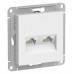 Розетка компьютерная 2-м AtlasDesign RJ45+RJ45 кат.5E механизм лотос SE ATN001385 Розетка компьютерная 2-м AtlasDesign RJ45+RJ45 кат.5E механизм лотос SE ATN001385