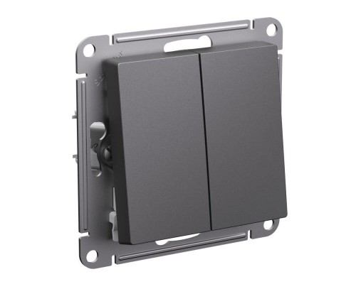 Переключатель 2-кл. AtlasDesign (сх. 6/2) 10AX механизм базальт SE ATN001465