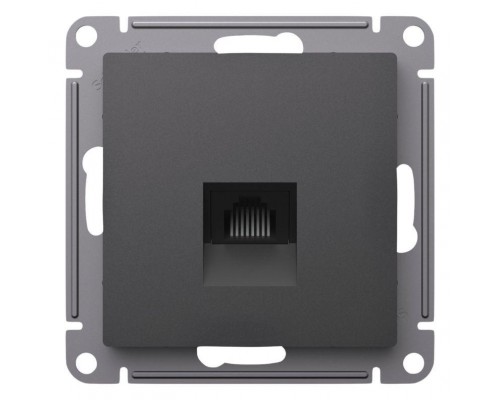 Розетка компьютерная AtlasDesign RJ45 кат.5E механизм базальт SE ATN001483