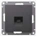 Розетка компьютерная AtlasDesign RJ45 кат.5E механизм базальт SE ATN001483
