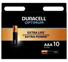 Элемент питания алкалиновый ААА 1.5В LR03-10BL Optimum 5014072 (блист.10шт) Duracell Б0056027