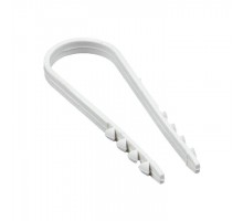 Дюбель-хомут d19-25мм для круглого кабеля бел. (уп.50шт) PROxima EKF plc-ncs50-19x25w