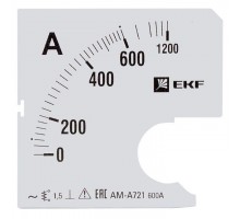 Шкала сменная для A721 600/5А-1.5 PROxima EKF s-a721-600
