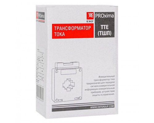 Трансформатор тока ТТЕ 40 500/5А кл. точн. 0.5 PROxima EKF tte-40-500/tc-40-500-0.5