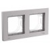 Рамка 2-м AtlasDesign Aqua IP44 алюм. SE ATN440302