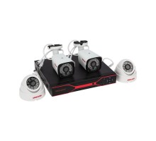 Комплект видеонаблюдения 2 наружные и 2 внутренние камеры AHD/2.0 Full HD Rexant 45-0522