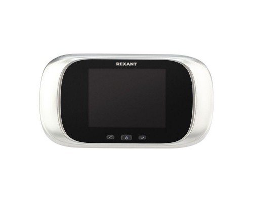Видеоглазок дверной DV-112 с цветным LCD-дисплеем 2.8дюйм с функцией записи фото и звонком Rexant 45-1112