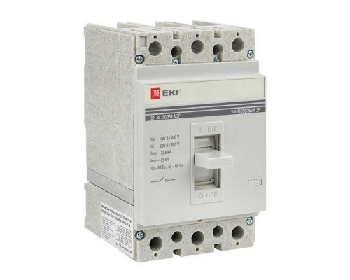 Выключатель нагрузки 3п ВН-99 250/250А EKF sl99-250-250 Выключатель нагрузки 3п ВН-99 250/250А EKF sl99-250-250