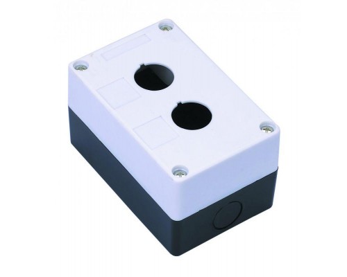 Пост кнопочный 2-м КП-101 d22мм с кабел. вводом для устройств сигнализации и управления пластик. бел. DEKraft 25502DEK