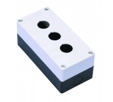 Пост кнопочный 3-м КП-101 d22мм с кабел. вводом для устройств сигнализации и управления пластик. бел. DEKraft 25503DEK