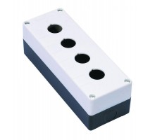 Пост кнопочный 4-м КП-101 d22мм с кабел. вводом для устройств сигнализации и управления пластик. бел. DEKraft 25504DEK