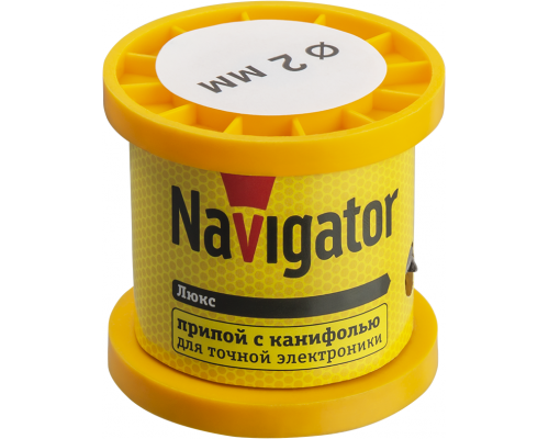 Припой 93 084 NEM-Pos02-61K-2-K100 (ПОС-61; катушка; 2мм; 100 г) Navigator 93084