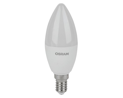 Лампа светодиодная LED Value LVCLB60 7SW/830 7Вт свеча матовая E14 230В 2х5 RU (уп.5шт) OSRAM 4058075577923