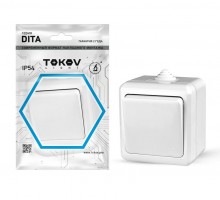 Выключатель 1-кл. ОП Dita IP54 10А 250В бел. TOKOV LIGHT TKL-DT-V1-C01-IP54