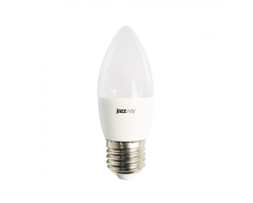 Лампа светодиодная PLED-LX 8Вт C37 свеча 5000К холод. бел. E27 JazzWay 5028562