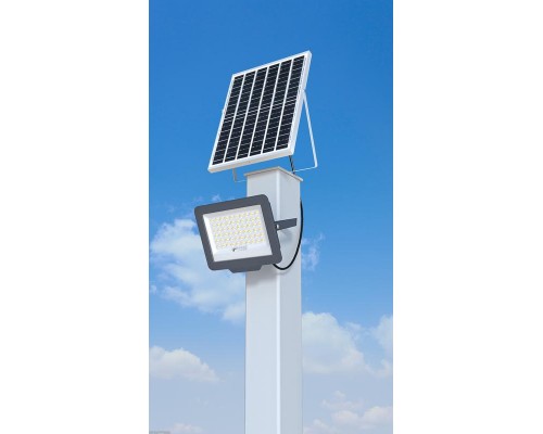 Прожектор светодиодный PFL SOLAR 150 6500К IP65 (в компл. с солнечной панелью и пультом) JazzWay 5044425