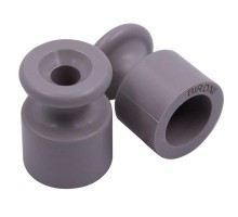 Изолятор для наружного монтажа пластик титан (уп.10шт) Bironi B1-551-26-10