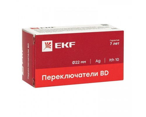 Переключатель BD33 3P короткая ручка 2NO IP65 PROxima EKF xb2-bd33-65
