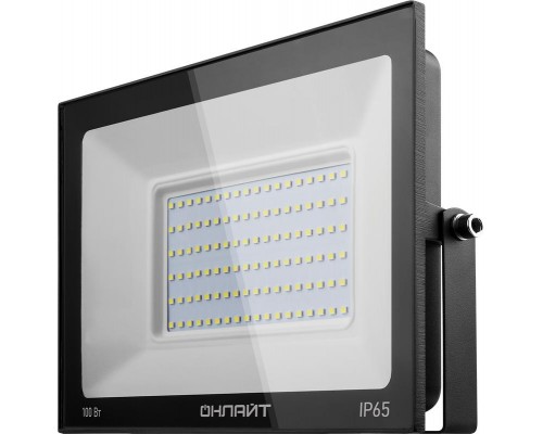 Прожектор светодиодный 61 948 OFL-100-6K-BL-IP65-LED 100Вт 6000К IP65 8000лм черн. ОНЛАЙТ 61948